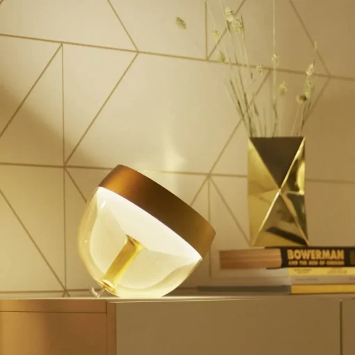 Philips Hue Iris WACA LED-bordlampe, gull| Smarthus Belysning|Bordlamper