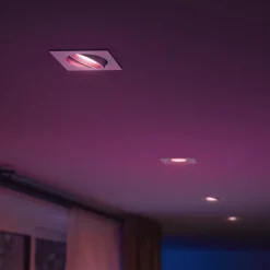 Philips Hue LED innfelt spot Centura, hvit, 9x9 cm, CCT, RGB Outlet
