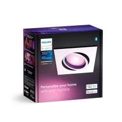 Philips Hue LED innfelt spot Centura, hvit, 9x9 cm, CCT, RGB Outlet