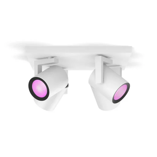 Philips Hue LED-downlight Argenta, hvit, 4 lyskilder RGB CCT Discount
