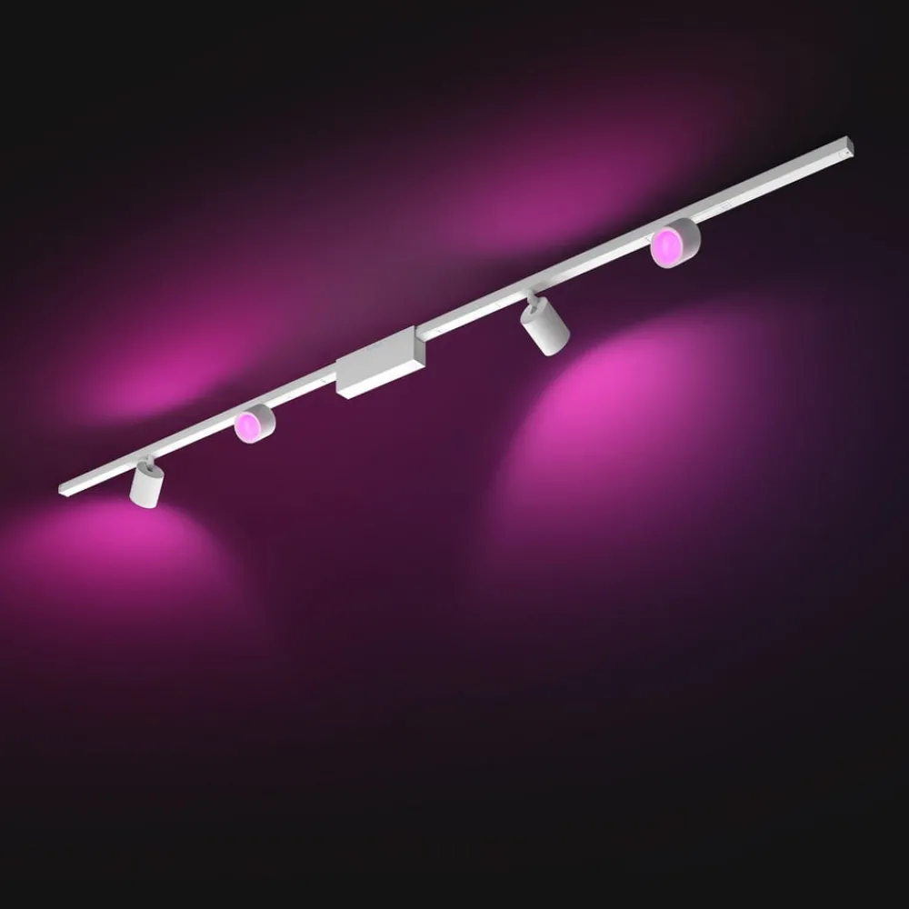 Philips Hue Perifo skinnesystem 4 spoter hvit| Skinnesystem