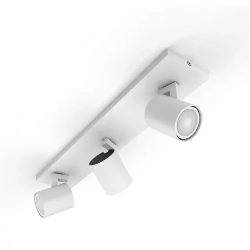 Philips Hue Runner LED-spot, 3 lyskilder, dimmerbryter, hvit| Smarthus Belysning|Spotter I Tak