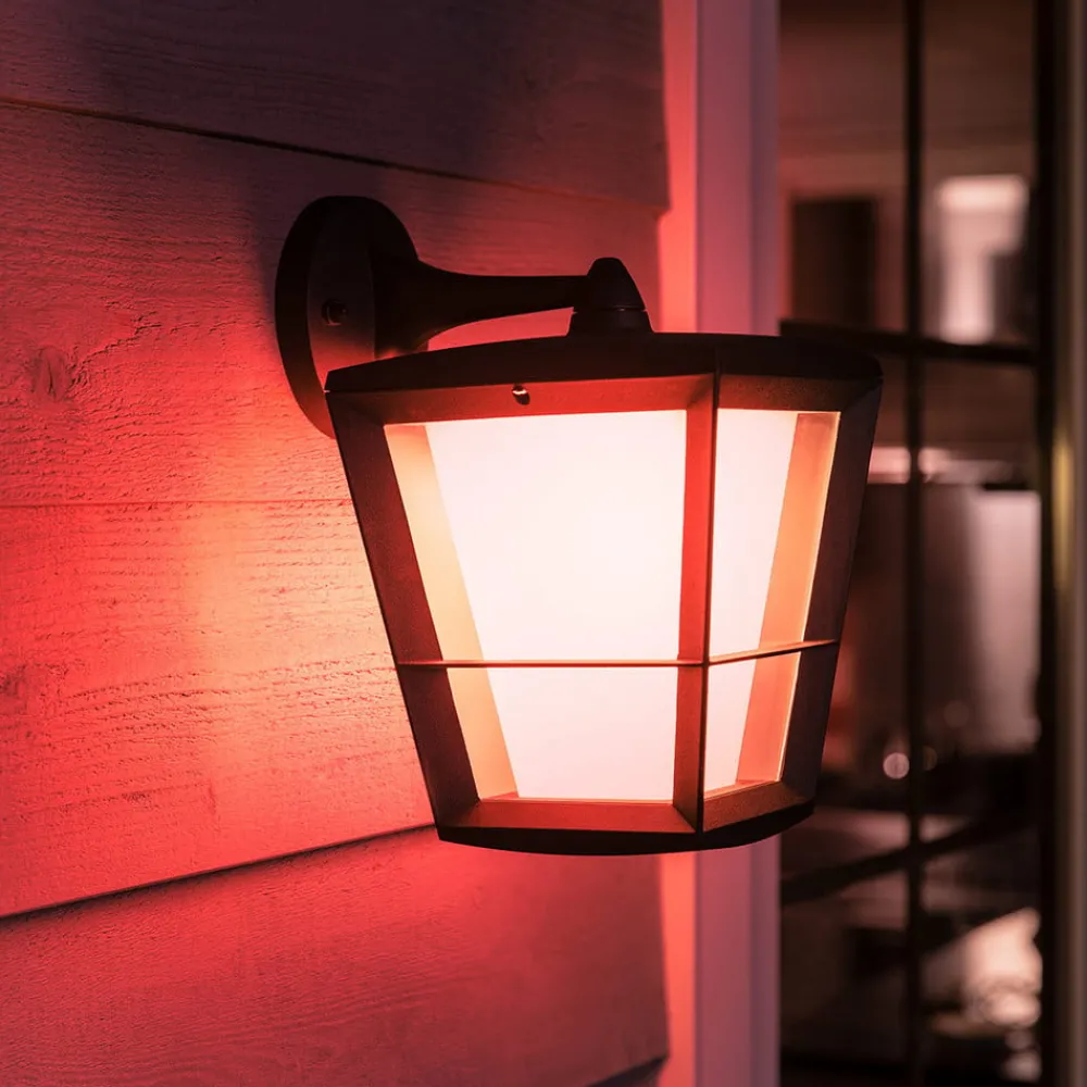 Philips Hue White+Color Econic vegglampe nede| Smarthus Utebelysning