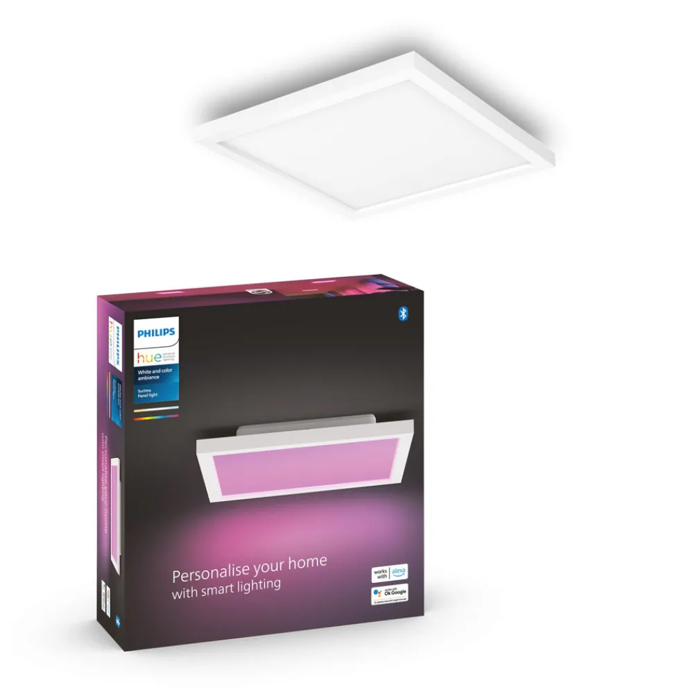 Philips Hue White&Color Surimu panel hvit 30x30cm Hot
