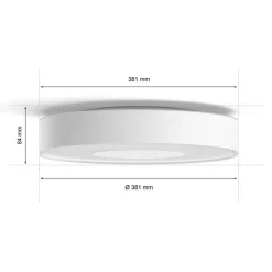 Philips Hue Xamento LED-taklampe hvit 38cm| Smarthus Belysning