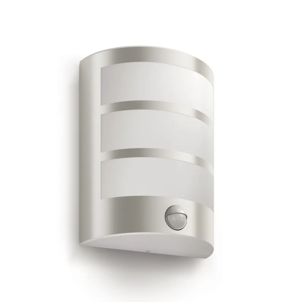 Philips LED utendørs vegglampe Python UE, grå, sensor| Vegglamper Med Sensor