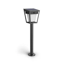 Philips LED-lampe med jordspyd Nissa UE, plast, IP44| Solcellelamper Med Sensor