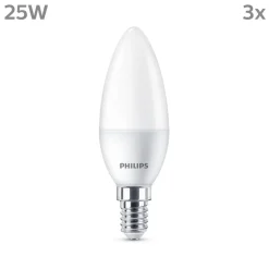 Philips LED-mignon E14 2,8W 250lm 2700K matt 3stk| E14 Pærer