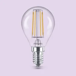 Philips LED-pære E14 P45 4,3W 470lm 2700K filament 3-pak