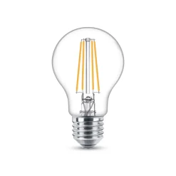 Philips LED-pære E27 7W 2 700K glødetråd klar sett med 2 stk Outlet