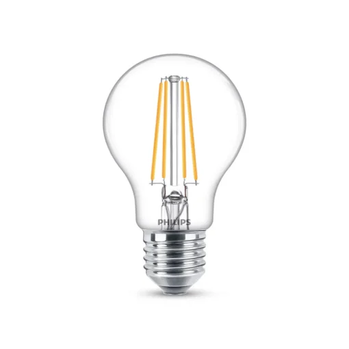 Philips LED-pære E27 7W 2 700K glødetråd klar sett med 2 stk Outlet