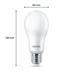 Philips LED-pære E27, 13W 1521lm 2 700 K matt 3stk| E27 Pærer|Led-Pærer
