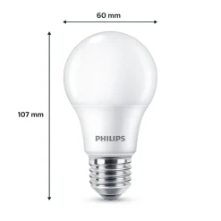 Philips LED-pære E27, 4,9W 470lm 2 700 K matt 3stk| E27 Pærer