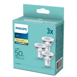 Philips LED-reflektor GU10 4,6W 2 700 K, 3-er-sett Discount