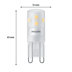 Philips LED-stiftpære G9 1,9W 220lm 2700K matt 6-pak| G9 Pærer