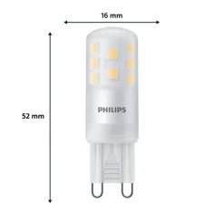 Philips LED-stiftpære G9 3,7W 470lm 2700K matt 3-pak Best
