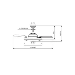 Philips LED-takvifte Atlas, nikkel, stille, CCT Clearance