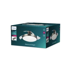 Philips LED-takvifte Atlas, nikkel, stille, CCT Clearance