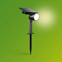 Philips LED-utendørs spot Ashlyn, svart, IP44
