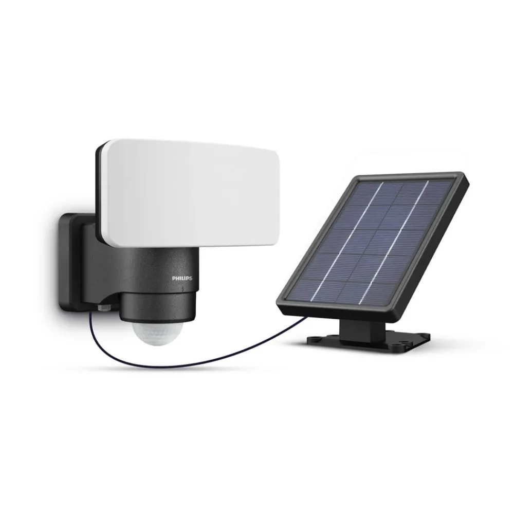 Philips LED-utendørs spot Tylus, svart 5.000K sensor| Solcellelamper Med Sensor|Solcellelamper