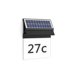 Philips LED-vegglampe med solcellebelysning Enkara| Solcellelamper|Vegglamper Utendørs