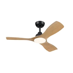 Philips LED-vifte Olas, Ø 106 cm, brun/svart, stillegående Sale