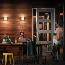 Philips Python utendørs LED-vegglampe i stål| Kommersiell Utebelysning|Vegglamper Utendørs