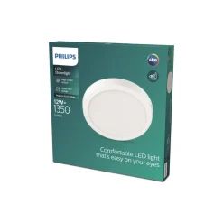 Philips Slim Surface LED 4 000 K rund 21cm hvit| Kontorbelysning