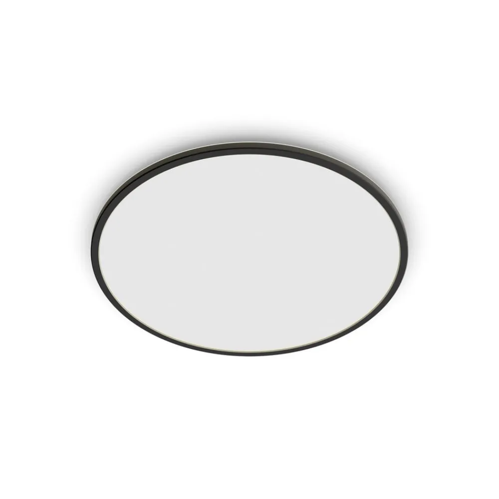 Philips SuperSlim LED IP54 IP54 Ø 25cm 4000K svart| Taklamper Utendørs|Led-Innendørs