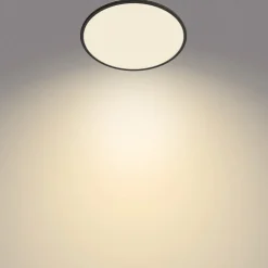 Philips SuperSlim taklampe 2.700K Ø42cm svart| Led-Innendørs|Taklamper