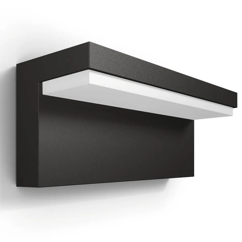 Philips utendørs LED-vegglampe Bustan, 2700 K