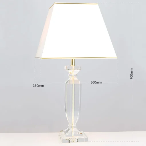 ORION Pokal bordlampe med krystall gull/krem New