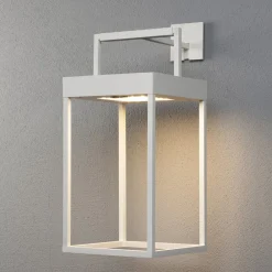 Konstsmide Portofino LED-solcellelykt, vegg / bord, hvit| Solcellelamper