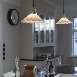 PR Home August hengelampe med glassskjerm Ø 25 cm, støpsel| Pendellamper