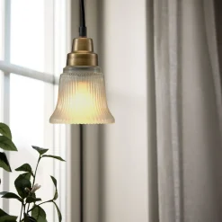 PR Home Emmi hengelampe, antikk messingfarge, Ø 12 cm| Pendellamper