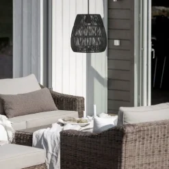 PR Home Saigon utendørs pendellampe svart Ø38cm kabel 2,5m| Pendellamper Utendørs