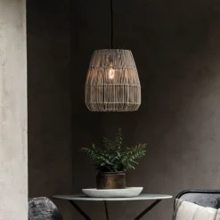 PR Home utendørs pendellampe Saigon, grå, Ø 28 cm, kabel 2,5 m| Pendellamper Utendørs