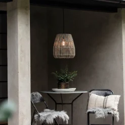 PR Home utendørs pendellampe Saigon, grå, Ø 38 cm, kabel 2,5 m Outlet