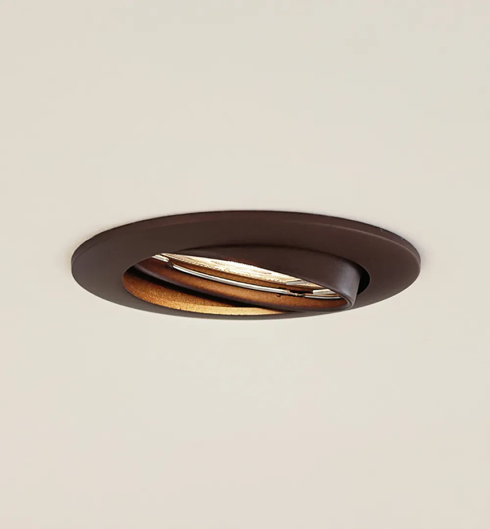 PRIOS innfelt taklampe Fibur, bronse, aluminium, Ø 8,2 cm Best