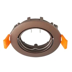 PRIOS innfelt taklampe Fibur, bronse, aluminium, Ø 8,2 cm Best