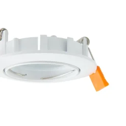 PRIOS innfelt taklampe Fibur, hvit, aluminium, Ø 8,2 cm| Downlights|Spotter I Tak