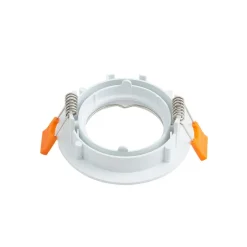 PRIOS innfelt taklampe Fibur, hvit, aluminium, Ø 8,2 cm| Downlights|Spotter I Tak