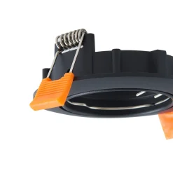 PRIOS innfelt taklampe Fibur, svart, aluminium, Ø 8,2 cm New