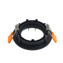 PRIOS innfelt taklampe Fibur, svart, aluminium, Ø 8,2 cm New