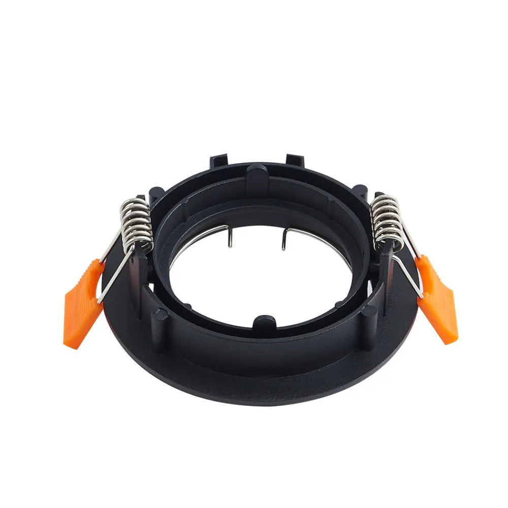 PRIOS innfelt taklampe Fibur, svart, aluminium, Ø 8,2 cm New