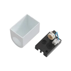 PRIOS Irfan utendørs vegglampe rund hvit 10 cm Best