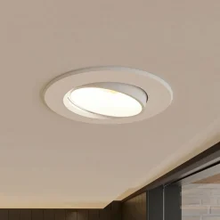 PRIOS LED innbyggingslampe Shima, hvit, 9W, 3000K, 2 enheter, dimbar Outlet