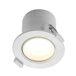 PRIOS LED innbyggingslampe Shima, hvit, 9W, 3000K, 2 enheter, dimbar Outlet