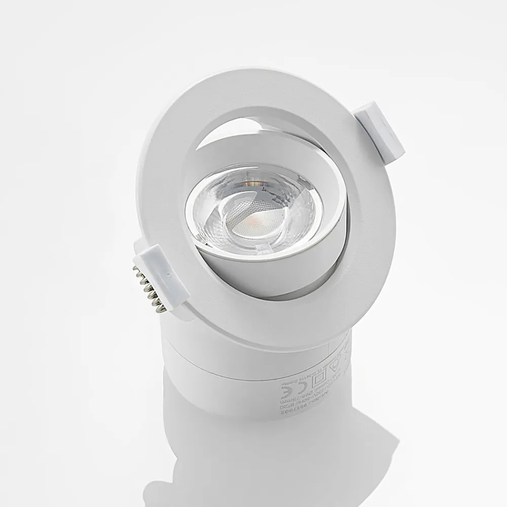 PRIOS LED innbyggingslampe Shima, hvit, 9W, 3000K, 2 enheter, dimbar Outlet