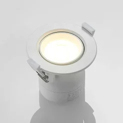 PRIOS LED innbyggingslampe Shima, hvit, 9W, 3000K, 10stk, dimbar| Downlights